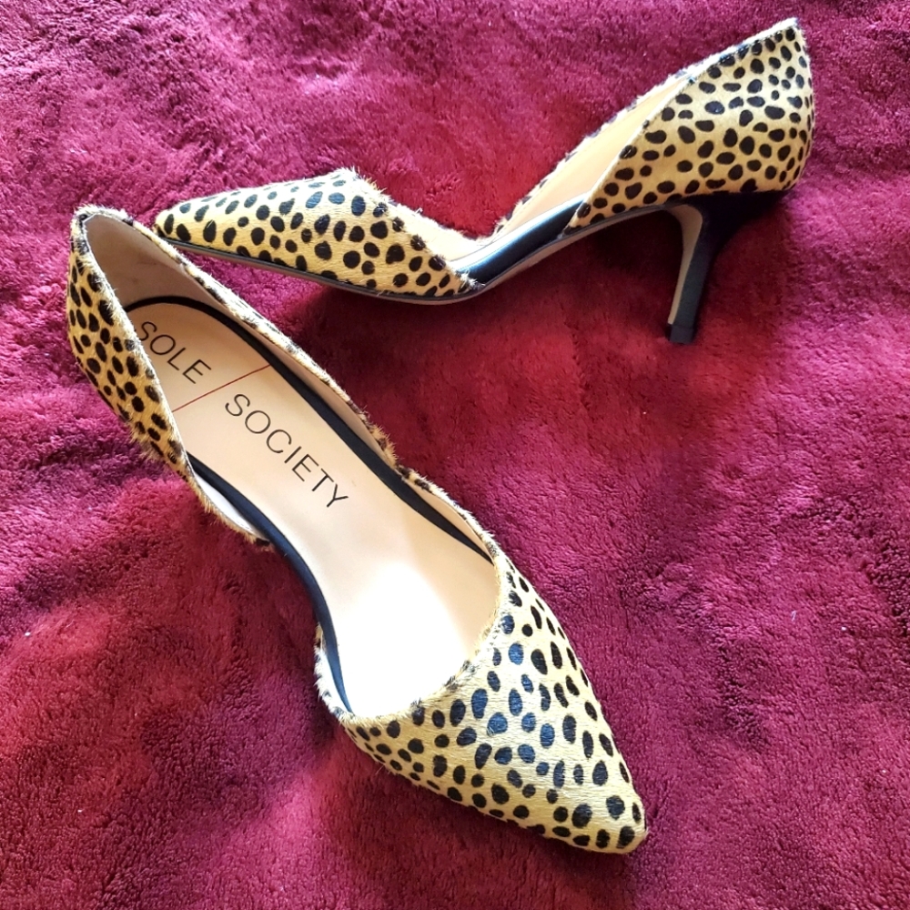 Sole Society Cheetah print heels (brand new)